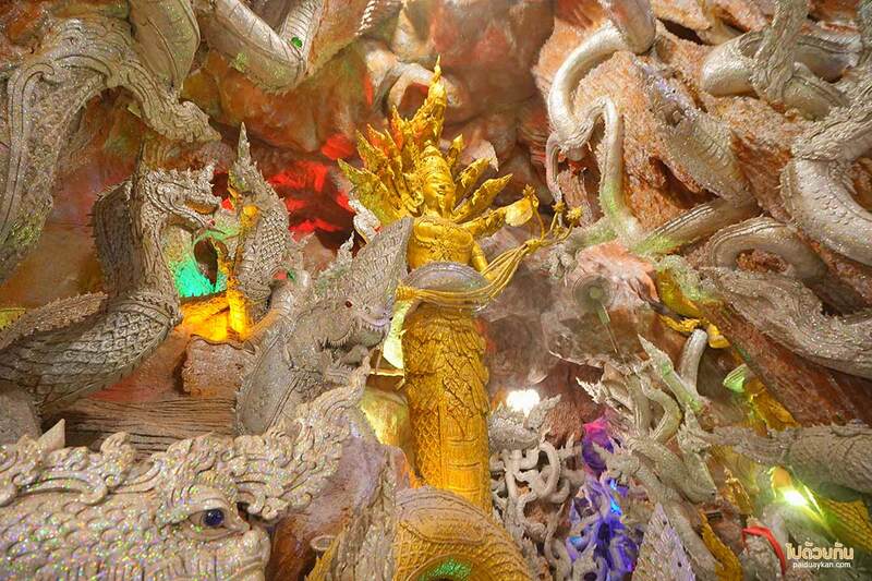 เที่ยวนครนายก, นครนายก, วัดมณีวงศ์ นครนายก, ถ้ำพญานาค วัดมณีวงศ์, วัดมณีวงศ์  รีวิวล่าสุด สร้างเสร็จสมบูรณ์ ชมถ้ำพญานาค พุทธศิลป์อันงดงาม