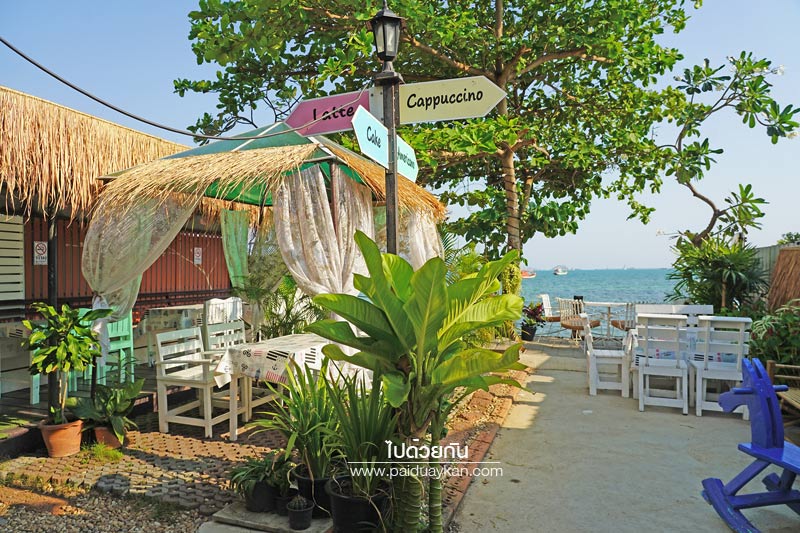 สัตหีบ, ร้านกาแฟสัตหีบ, คาเฟ่สัตหีบ, coffee beach สัตหีบ, coffee beach สัตหีบ นั่งชิลมองทะเล