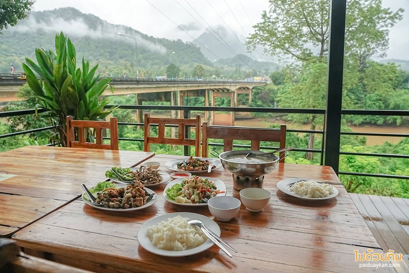 ครัวแปดริ้ว ร้านอาหารอร่อยทองผาภูมิ