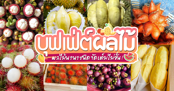 สวนสุภัทราแลนด์, สวนสาวสุดใจ, Fruit Court, Baiyoke Sky, สวนละไม, สวนยายดา - เจ๊บุญชื่น (Suan-Yai-Da), สวนผู้ใหญ่สมควร, Top 6+ บุฟเฟ่ต์ผลไม้+ทุเรียนไม่อั้น ทานได้ทั้งหมด เพราะสดชื่น (อัปเดต 9/06/63)