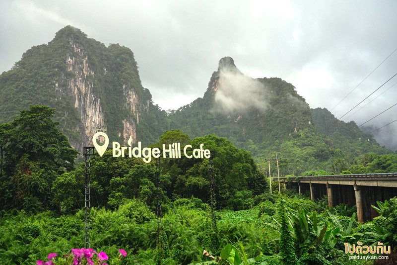 เที่ยวเขาสก, เที่ยวสุราษฎร์, bridge hill café เขาสก, ที่พักเขาสก, คาเฟ่เขาสก, สูดอากาศบริสุทธิ์ มองวิวเขา bridge hill café เขาสก