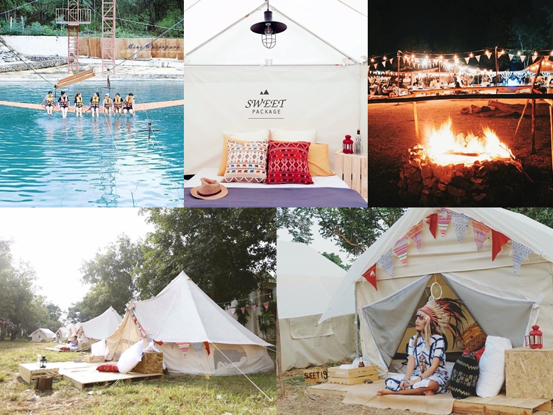 ที่พักแคมป์ปิ้ง 3199″ mountain camp แบบชนเผ่ายิปซี เล่นสวนน้ำ ก่อกองไฟ