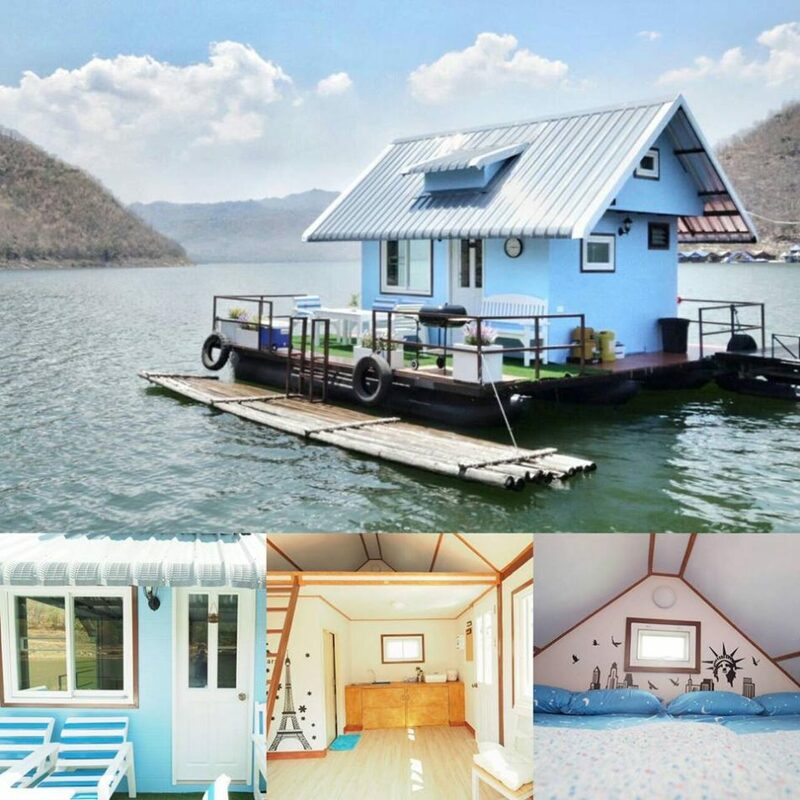 top 7+ ที่พัก แพกาญจนบุรี 2567 แพเขื่อนศรีนครินทร์นอนสบาย วิวสวยอลัง