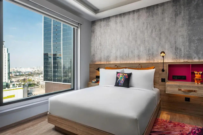 moxy ratchaprasong โรงแรมใหม่ในเครือ marriott ใจกลางราชประสงค์ ถ่ายรูปสวยทุกมุม