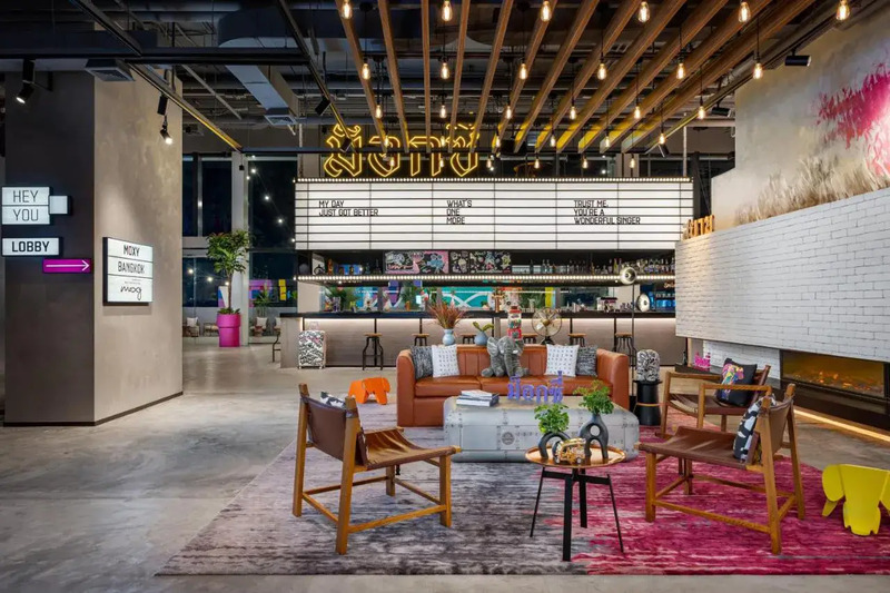 moxy ratchaprasong โรงแรมใหม่ในเครือ marriott ใจกลางราชประสงค์ ถ่ายรูปสวยทุกมุม