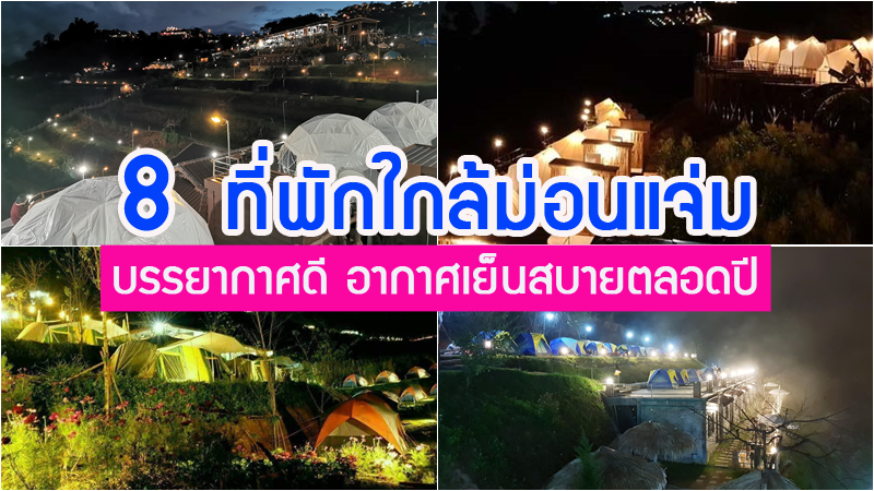 1. บ้านหว่าญ่า, 2. ม่อนม้ง โฮมสเตย์, 3. ไร่ภูพญา เชียงใหม่, 4. ม่อนตะวัน, 5. ม่อนวิวงาม, 6. ม่อนอิงดาว, 7. ม่อนเหนือโฮมสเตย์, 8. ม่อนหนาวมินิแคมป์, Top 8+ ที่พักม่อนแจ่ม บรรยากาศดี อากาศเย็นสบายตลอดปี