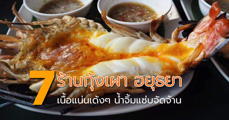 Top 7+ ร้านกุ้งเผาอยุธยา กุ้งสดตัวโต เนื้อแน่นเด้งๆ น้ำจิ้มแซ่บจัดจ้าน