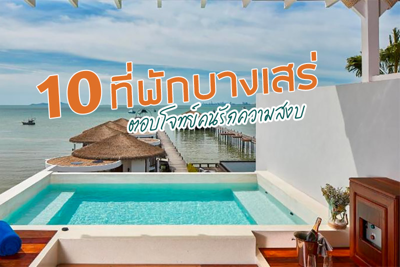 เคปบางเสร่, เดอ แอมเบอร์ บางเสร่ , Costa Beach Residence , สวิส โฮเต็ล พัทยา, โรงแรมเดอะ วินด์ , ซันเซ็ท วิลเลจ บีช, Chivani Pattaya, บ้านพิมพิสา, บ้านเฉลี่ยสุข บางเสร่&nbsp; , วีว่า มอนทาเน่, 10&nbsp; ที่พักบางเสร่ ชายหาดที่ตอบโจทย์คนรักความสงบ