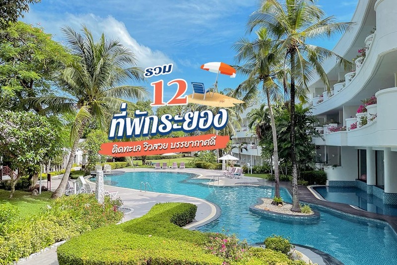 1. ฮอลิเดย์ อินน์ แอนด์ สวีท ระยอง ซิตี้ เซ็นเตอร์ (Holiday Inn &amp; Suites Rayong City Centre), 2. โรงแรมฟอร์จูน แสงจันทร์ บีช ระยอง (Fortune Saeng Chan Beach Hotel Rayong), 3. โรงแรม แคนทารี เบย์ ระยอง (Kantary Bay Hotel Rayong), 4. ทีค ซีรีส์ บูติค รีสอร์ท (Tique Series Boutique Resort), 5. พิมพ์ธาราบีช รีสอร์ท (Pimtara Beach Resort), 6. เดอะ ทอย อาร์ต รีสอร์ท (The Toy Art Resort), 7. เซ็นทารา คิว รีสอร์ท ระยอง (Centara Q Resort Rayong), 8. โรงแรมระยอง แมริออท รีสอร์ท แอนด์ สปา (Rayong Marriott Resort and Spa), 9. คาริสม่า เรสซิเดนซ์ (Charisma Residence), 10. พลายพลัส ระยอง (PLAAI Plus Hotel Rayong), 11. โนโวเทล ระยอง ริมเพ รีสอร์ท (Novotel Rayong Rim Pae Resort), 12. คลาสสิก คามิโอ โฮเต็ล แอนด์ เซอร์วิซ อพาร์ตเมนต์ ระยอง (Classic Kameo Hotel &amp; Serviced Apartments Rayong), Top 12+ ที่พักระยองติดทะเล 2567 มีสระว่ายน้ำ วิวสวย บรรยากาศดี